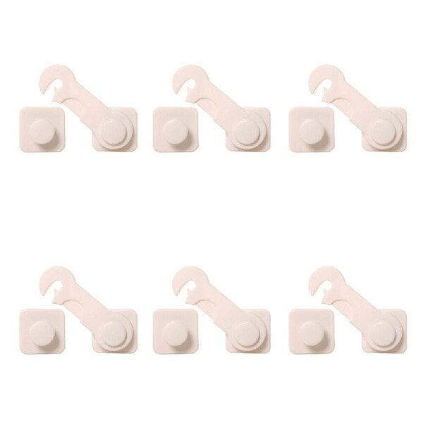6PK Dreambaby Furniture & Glass Cabinet Plastic Catch Child/Toddler Safety Lock