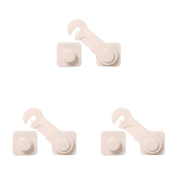 3PK Dreambaby Furniture & Glass Cabinet Plastic Catch Child/Toddler Safety Lock