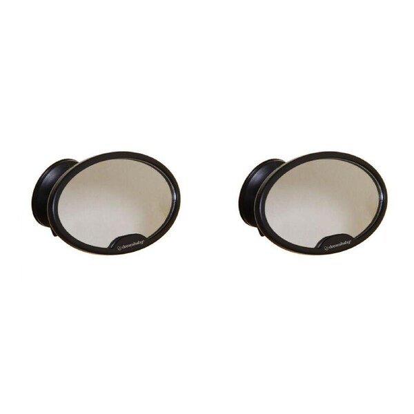 2PK Dreambaby Ezy-View Baby Mirror w/ Suction Cup Kids Safety View Black