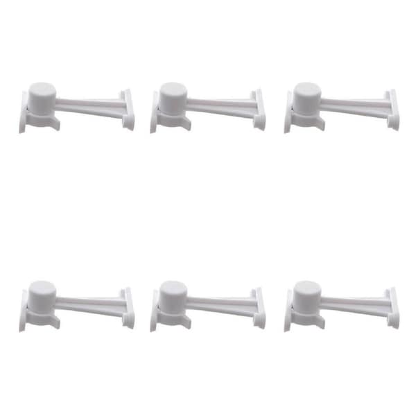 6x 2pc Dreambaby Door Catch Child/Baby/Toddler Proof Door Safety Stopper White