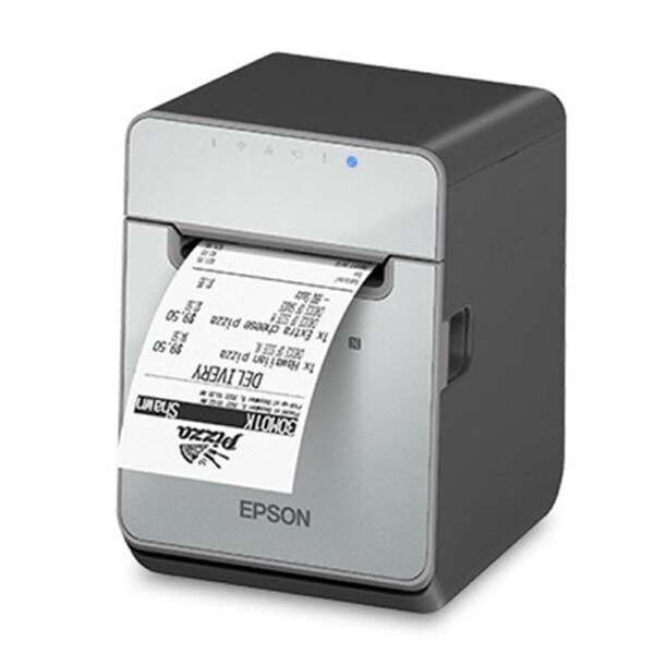 Epson Tm L100 Liner Free Compatible Thermal Label Printer Black
