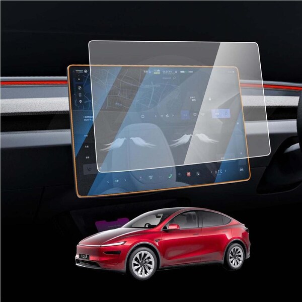 Screen Protector for Tesla Model Y Juniper 2025-2026 15.4 inch Touchscreen 9H Tempered Glass Anti-Scratch Accessories