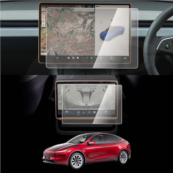 Tempered Glass Dash Center Console Screen Protector for Tesla Model Y Juniper 2025-Onwards Touchscreen Anti-Scratch Cover Accessories