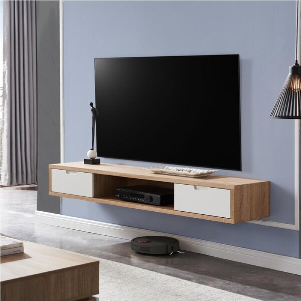 Criterion Air Wall Mount Entertainment Unit 1500mm Oak
