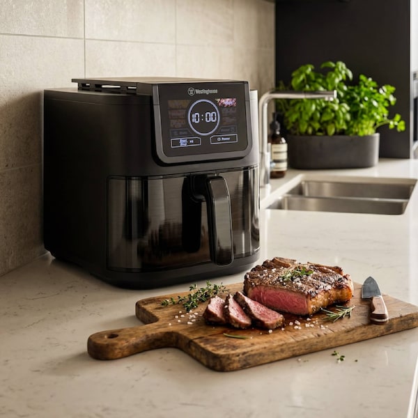 Westinghouse XL Air Fryer Smart Logic 1700W 8L Black Stainless Steel