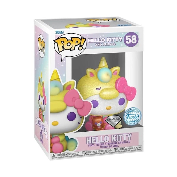 Funko Pop Hello Kitty and Friends- Unicorn Diamond Glitter #58 Vinyl Figure