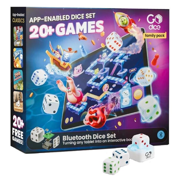 GoDice Play Family Pack Electronic Dice with 20+ Games App