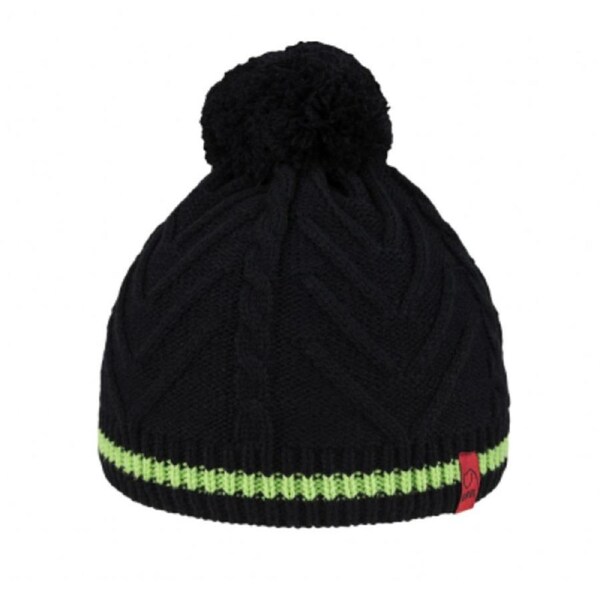 BRBL Dolomiti Merino Wool Blend Pull On BEANIE Warm Winter Hat Pom Pom Knitted L