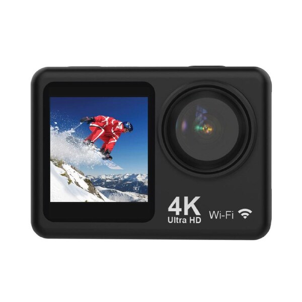 Navig8r Trek 4K UHD Action Camera - Dual Screen - 30m Waterproof - USB-C