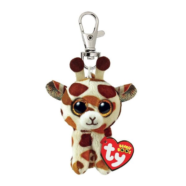 TY Beanies Stilts Tan Giraffe Clip Kids/Children Cuddle Plush Toy 9cm 3y+