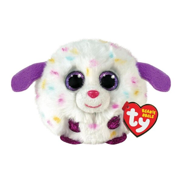 TY Beanies Munchkin White Dog Ball Kids/Children Cuddle Plush Toy 9cm 3y+