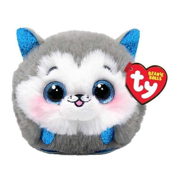 TY Beanies Slush Husky Ball Kids/Children Cuddle Animal Plush Toy 9cm 3y+