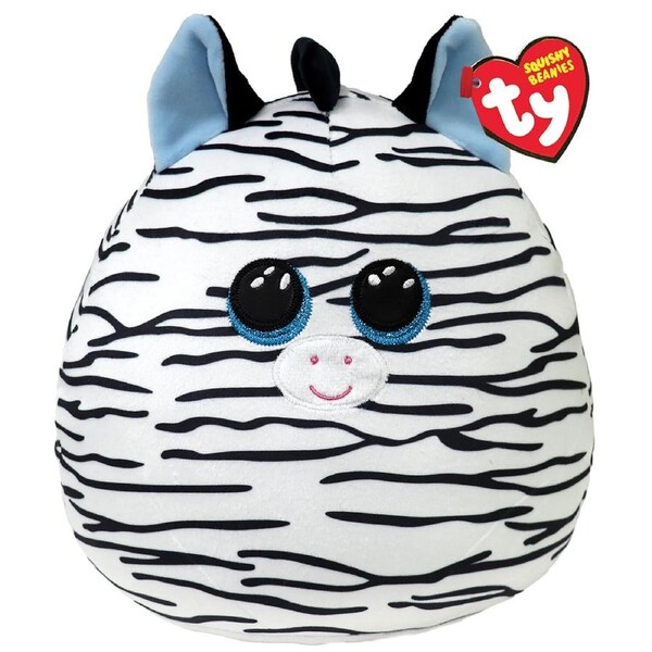 TY Beanies Xander Zebra Squish Kids Cuddle Soft Stuffed Plush Toy 35cm 3y+
