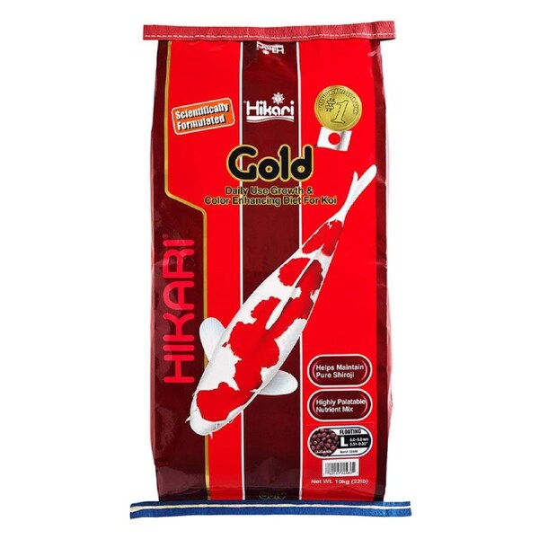 Hikari Gold Daily Use Growth & Color Enhancing Koi Fish Food - Large 10 kg