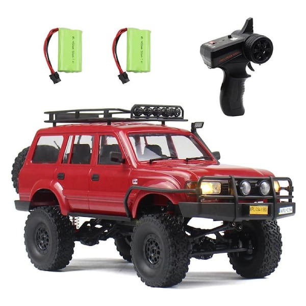 Catzon Remote Control Truck 2.4G All Terrain Rock Climb Car for Adults Kids-Red