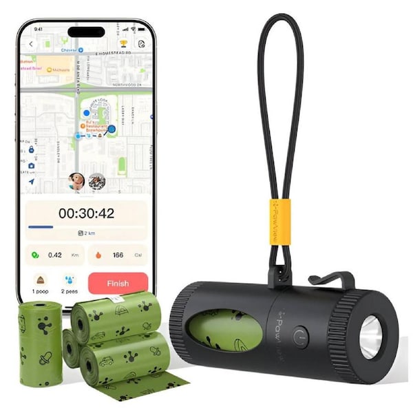 PawView Smart Poop Bag Dispenser with Retractable Function