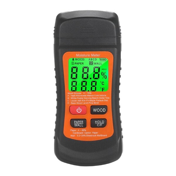 Moisture Meter Wood Masonry Wall & Other Materials Damp Meter Detector