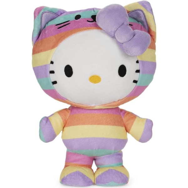 Hello Kitty and Friends Plush - Hello Kitty in Rainbow Outfit 24cm