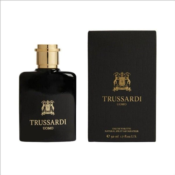 Trussardi Uomo Eau De Toilette Men's Fragrance Perfume Spray 50ml Black