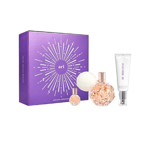 3pc Ariana Grande Ari 100ml EDP 50ml Hand & Body Cream 7.5ml EDP Womens Set