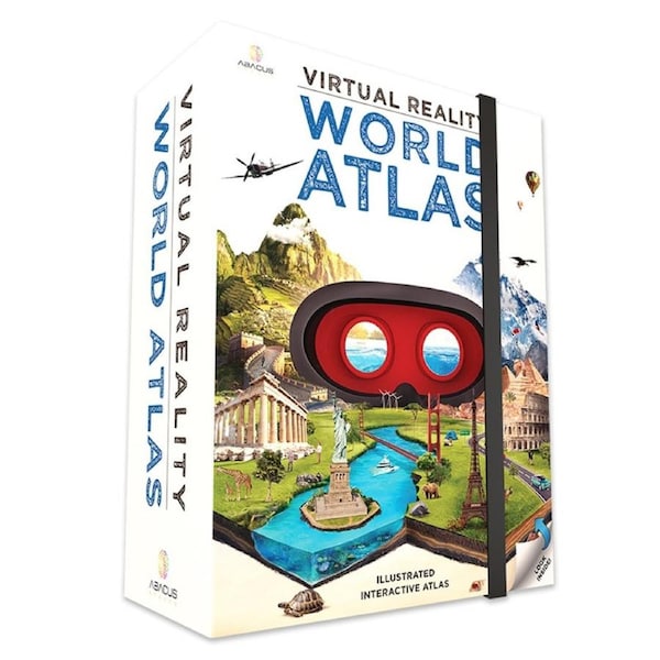 Abacus World Atlas VR Gift Box Kids Craft with Interactive Book Set