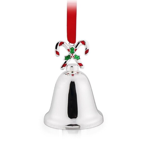 Whitehill Christmas - Bell with Candy Cane Hanging Ornament