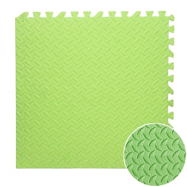 Soft EVA Rubber Foam Play Interlocking Floor Mats Camping Gym Exercise Green