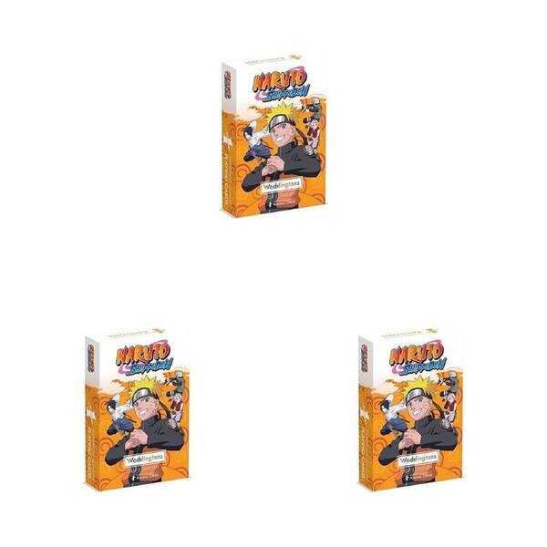 3PK Waddingtons No. 1 of London Naruto Kids/Children Fun Playing Card Game 5+