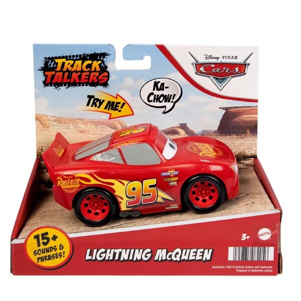 Disney Pixar Cars Track Talkers Lightning McQueen 5.5 inch Talking Car