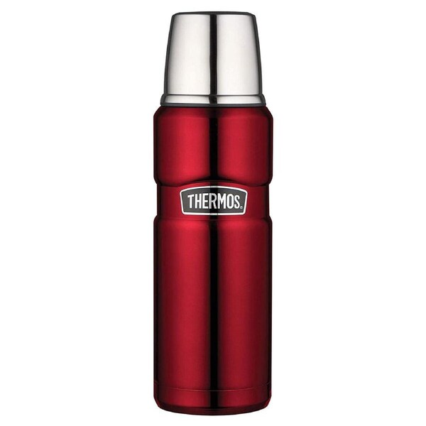 Thermos Stainless King Vacuum Insulated Drink Bottle 470mL Red