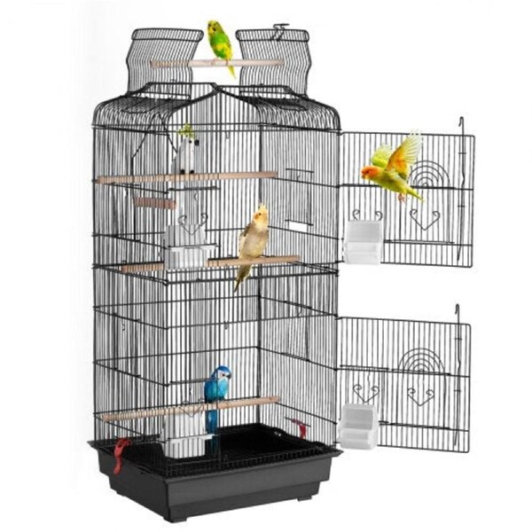 Andala 39 Hanging Bird Flight Cage Metal Parakeet Cage For Cockatiels & Parrots