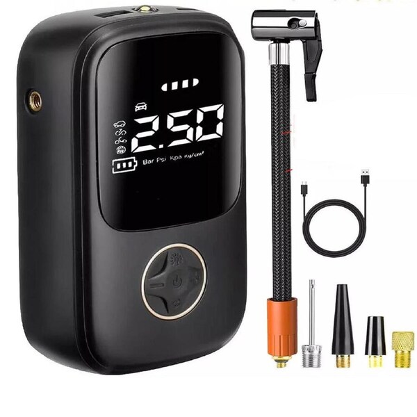 150PSI Car BiKe Digital Electric Tire Inflator Portable LCD Air Pump Compressor
