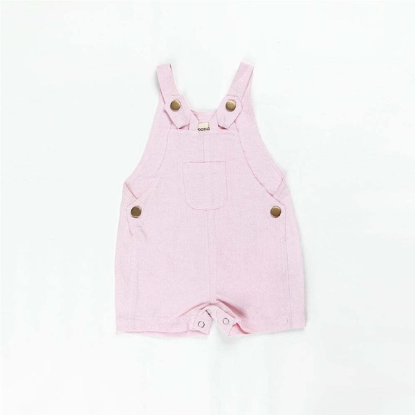 Ponchik Babies + Kids - Cotton Dungaree Overalls - Lemonade 6 years