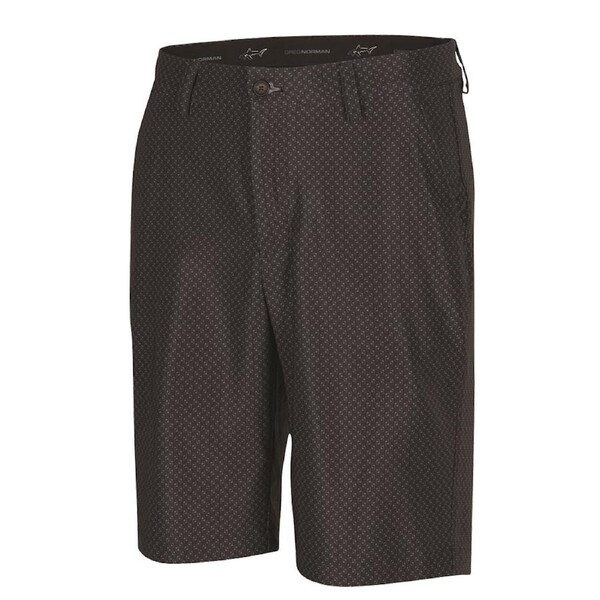 Greg Norman ML75 Microlux Hybrid Flag Shorts Golf Golfing - Black 36
