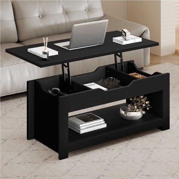 ALFORDSON Coffee Table Lift Up Top Laptop Desk Black