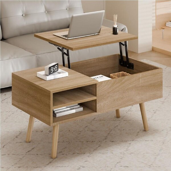 ALFORDSON Coffee Table Lift Up Top Hidden Storage Wood