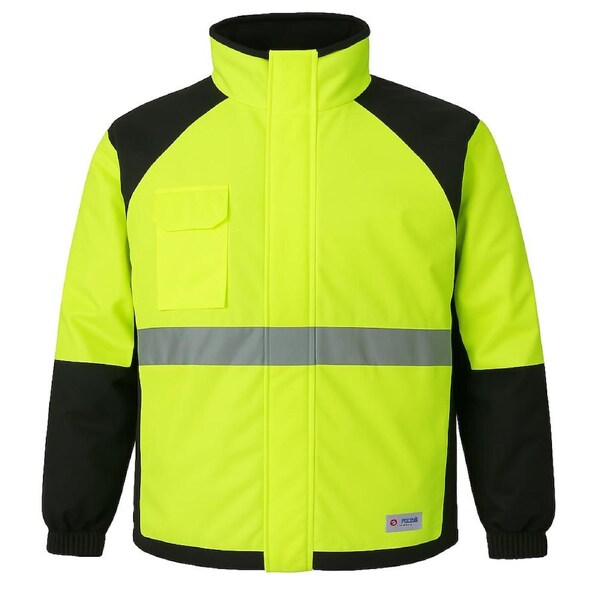 HUSKI Miner Hi Vis Waterproof Jacket Industrial Workwear Reflective 918015 3XL (117cm)