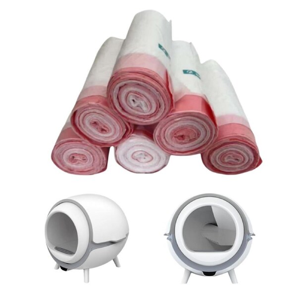 YES4PETS 6 Rolls Cat Kitten Litter Waste Disposable Bags