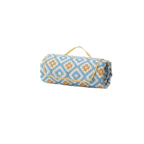Picnic Mat Large Waterproof Blanket Outdoor Camping Beach Fleece Rug - Daisy Small 150cm x 200cm