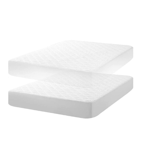 Waterproof Cotton Quilted Fully Fitted Bed Mattress Protector K 183cm x 203cm 40cm