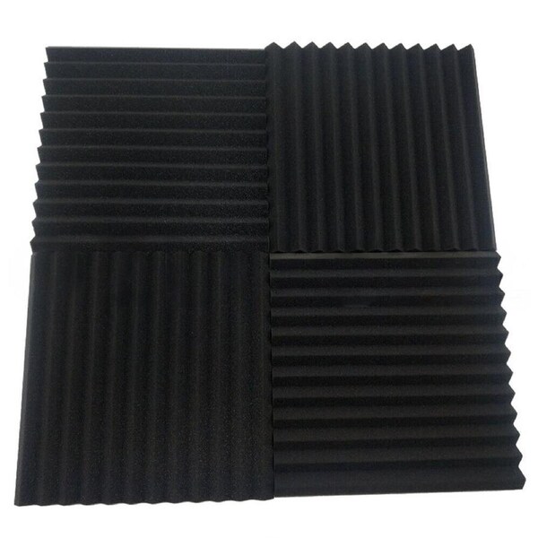 Studio Acoustic Foam Sound Absorbtion Proofing Panel Wedge Karaoke - 12pcs 30 x 30 x 2.5cm