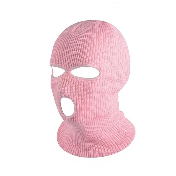 Face Balaclava Windproof Mask Neck Warmer Ski Hat Fishing Tactical Hood Pink