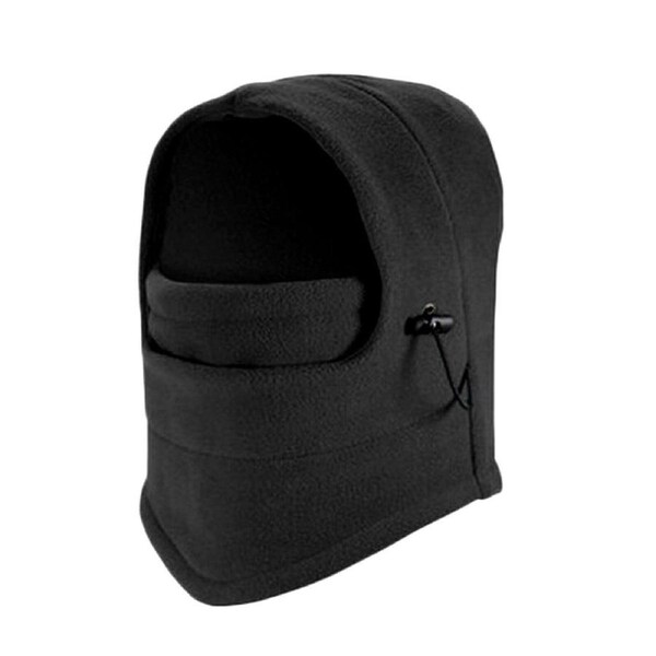 Thermal Fleece Balaclava Ski Snowboard Motorbike Face Mask Hood Hat Beanie Warm Black