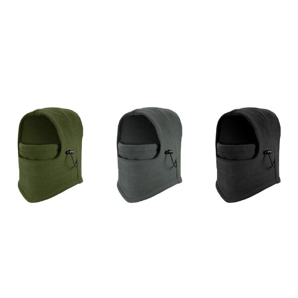 Thermal Fleece Balaclava Ski Snowboard Motorbike Face Mask Hood Hat Beanie Warm Grey
