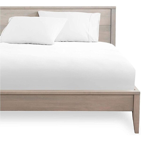 Ultra Soft Deep Fitted Sheet Set Pillowcases Single Double Queen King - White Double