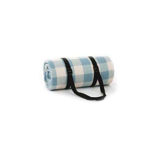 Picnic Mat Large Waterproof Blanket Outdoor Camping Beach Fleece Rug - Baby Blue Small 150cm x 200cm