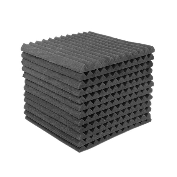 Studio Acoustic Foam Sound Absorbtion Proofing Panel Wedge Karaoke - 24pcs 30 x 30 x 5cm