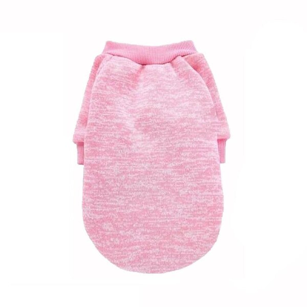 Cute Pet Dog Sweater Jumper Clothes Puppy Cat Warm Knitwear Knitted Coat Winter - Pink Chest: 55cm Back Length: 45cm