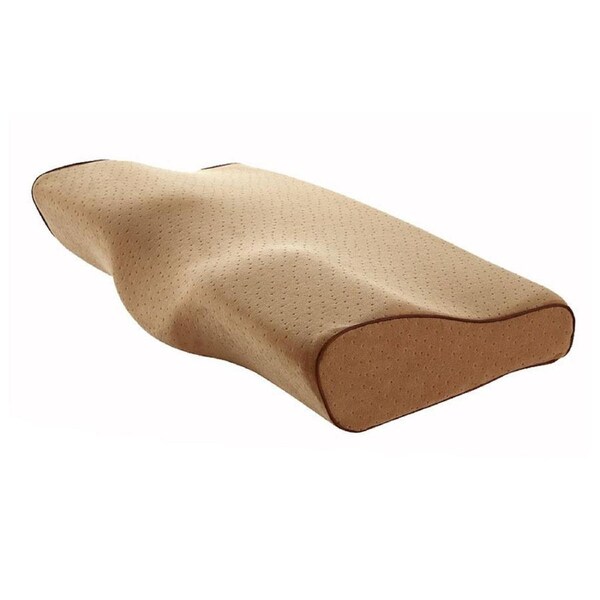 Memory Foam Pillow Orthopedic Neck Shoulder Support Cushion Pillows - Beige L 60 x 35cm
