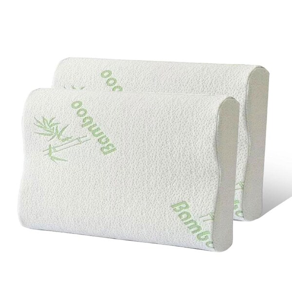VIVVA Bamboo Memory Foam Pillow Contour Bed Fabric Neck Shoulder Support Pillows, 3 Sizes, up to 2 packs 50*30*10cm / 1 Piece